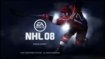 NHL 08 (USA) screen shot title